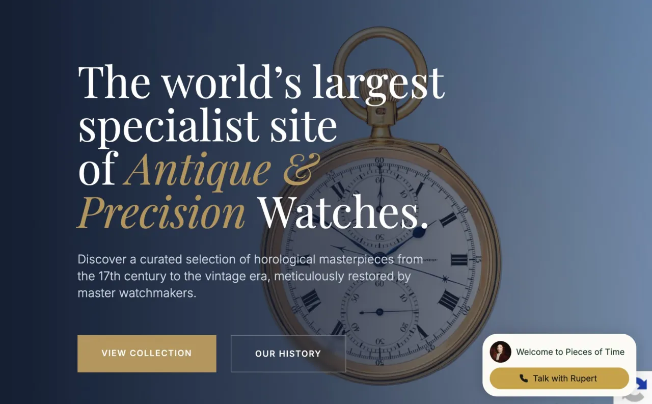 antique-watch.com landing page
