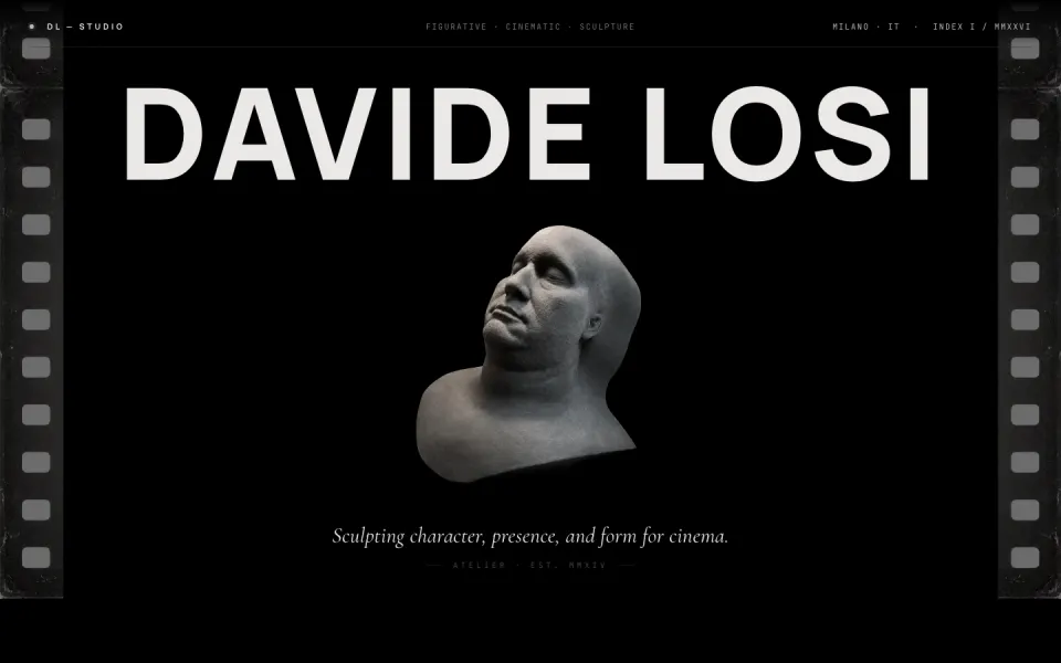 davidelosi.art landing page